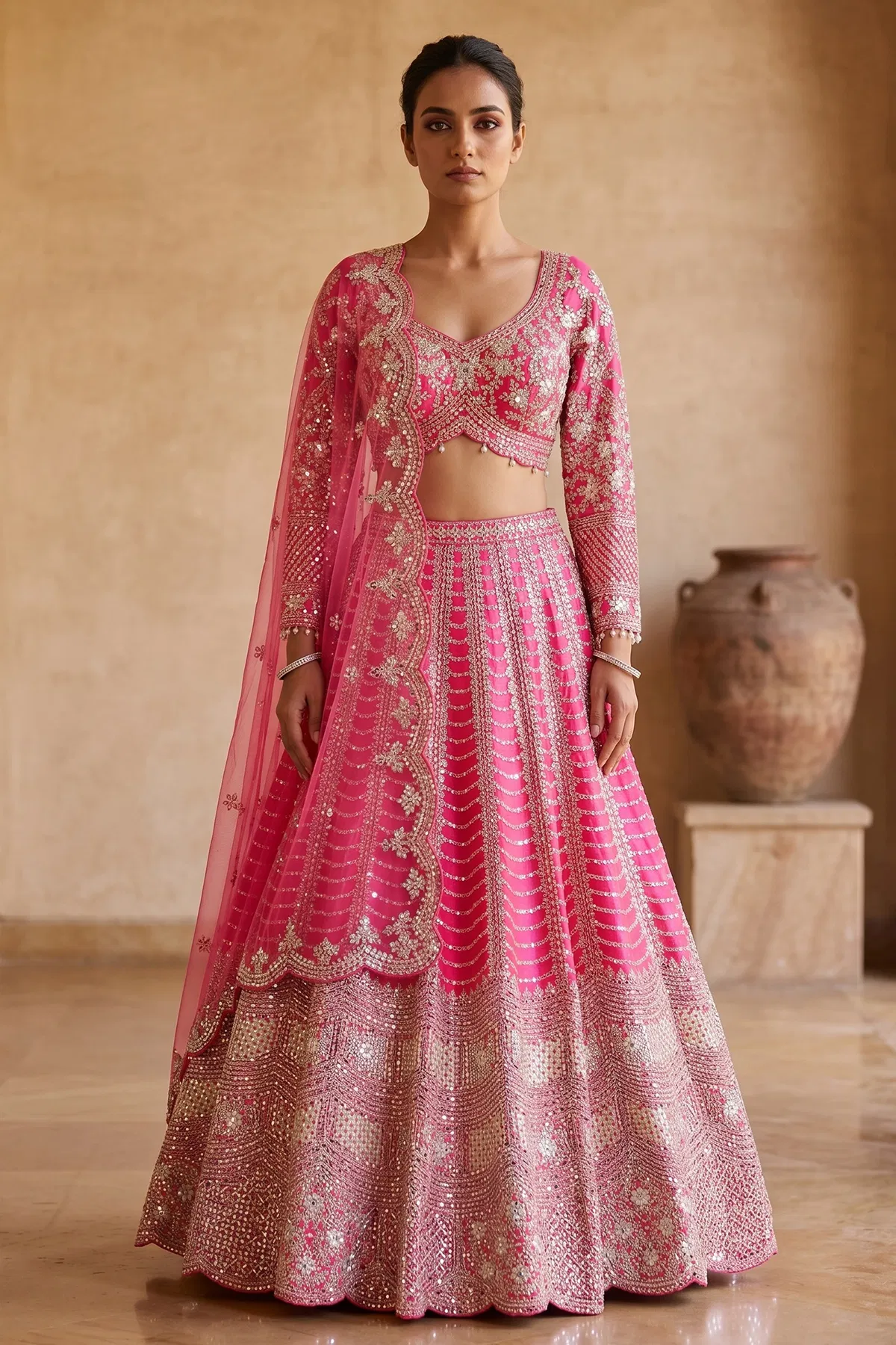 hot-pink-mirror-embroidered-silk-designer-lehenga-with-ful-sleeves-blouse-aa3559